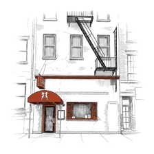 Illustration of the Strip House facade